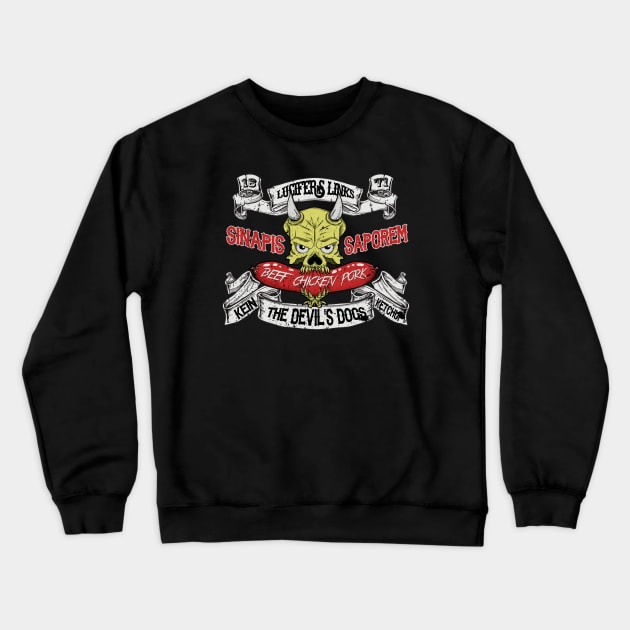 The Devils Dogs Crewneck Sweatshirt by GodsBurden